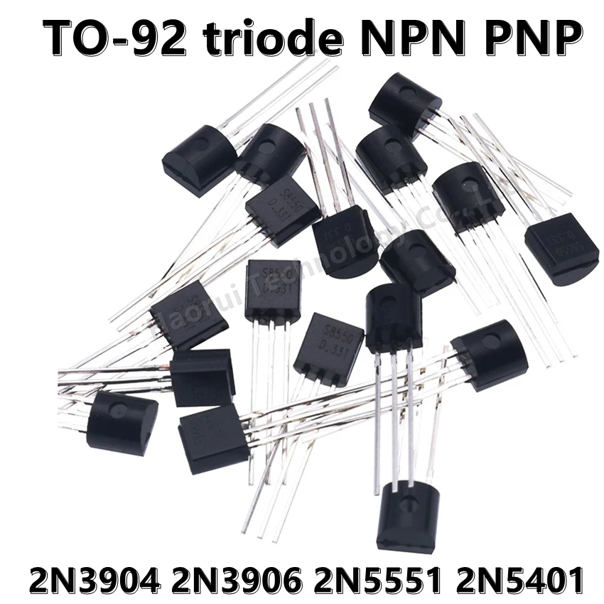 (50pcs) 2N3904 2N3906 2N5551 2N5401 TO-92 Power Transistor PNP NPN Triode