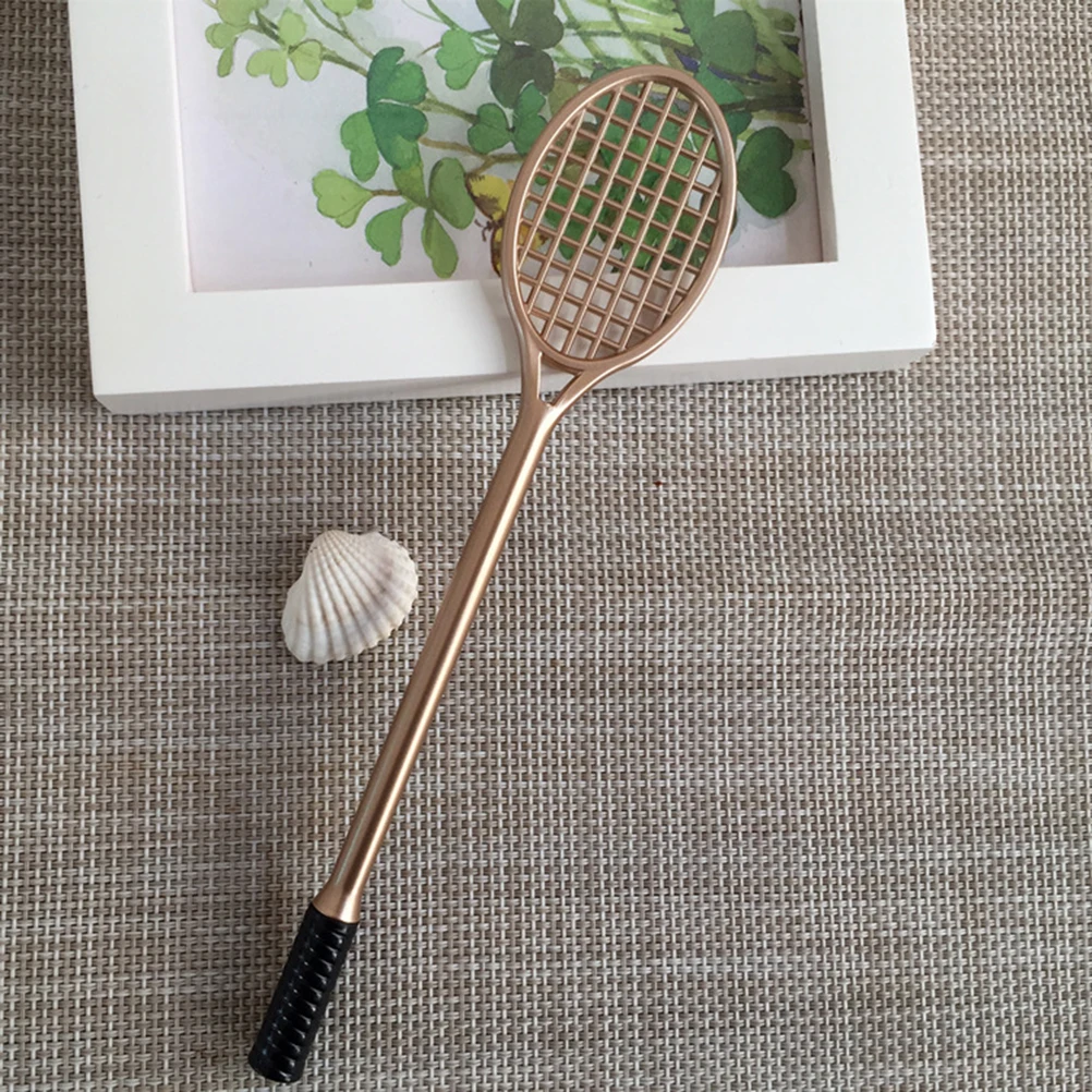 

Adorable Badminton Racket Gel Pen 0.5mm Signature Pen Creative Student Stationery Gift