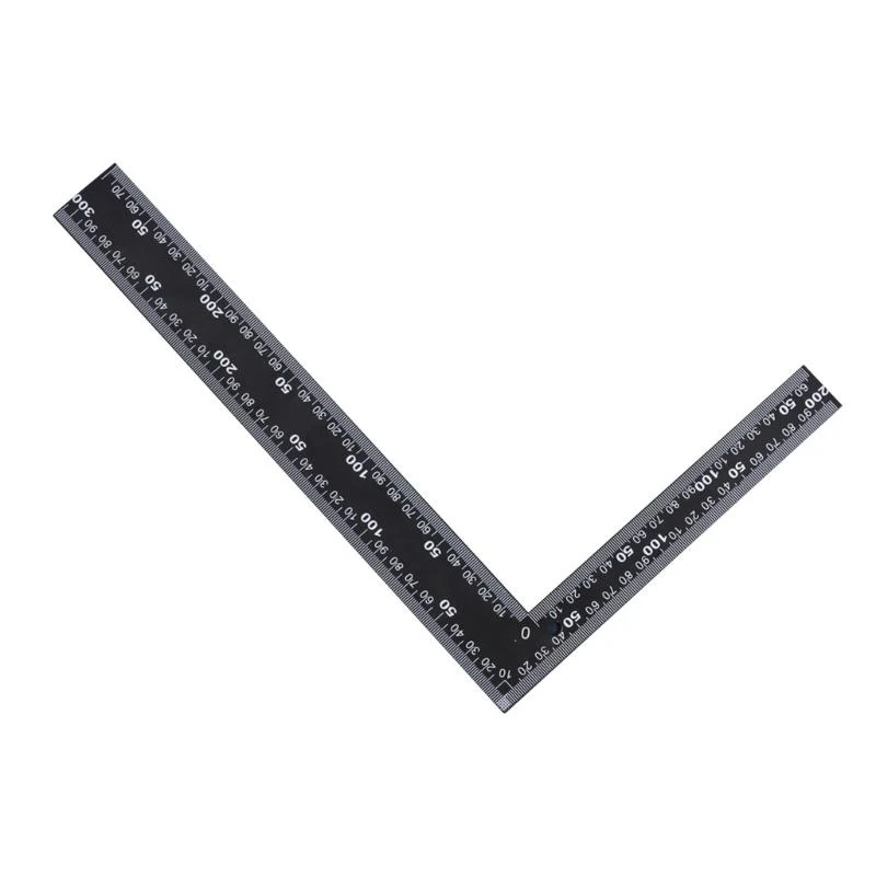 

Y1AD Right Angles 90 Degree Turning Ruler Woodworking Measuring Tool Square Ruler
