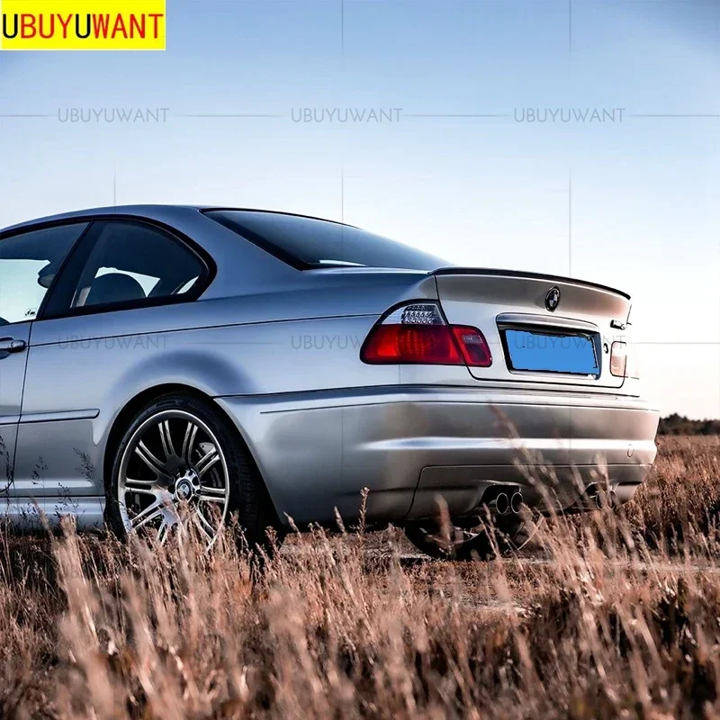 UBUYUWANT For E46 Spoiler 98-06 BMW 3 Series 318i 320i 325i 328i Spoiler ABS plastic Material Car Rear Wing Color Rear Spoiler