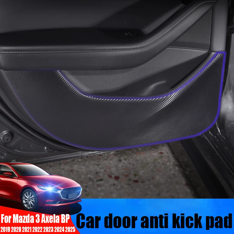 

For Mazda 3 Axela BP 2019 2020 2021 2022 2023 2024 2025 car door anti kick pad modification car interior decoration accessories