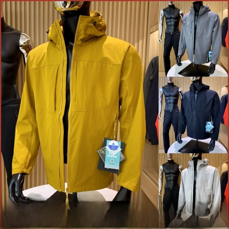 سترة صوف مرنة رفيعة بأربعة جوانب للرجال في الهواء الطلق سترة جديدة للخريف من سلسلة GM للشباب عصرية بأكمام طويلة وقلنسوة سترة ... #4