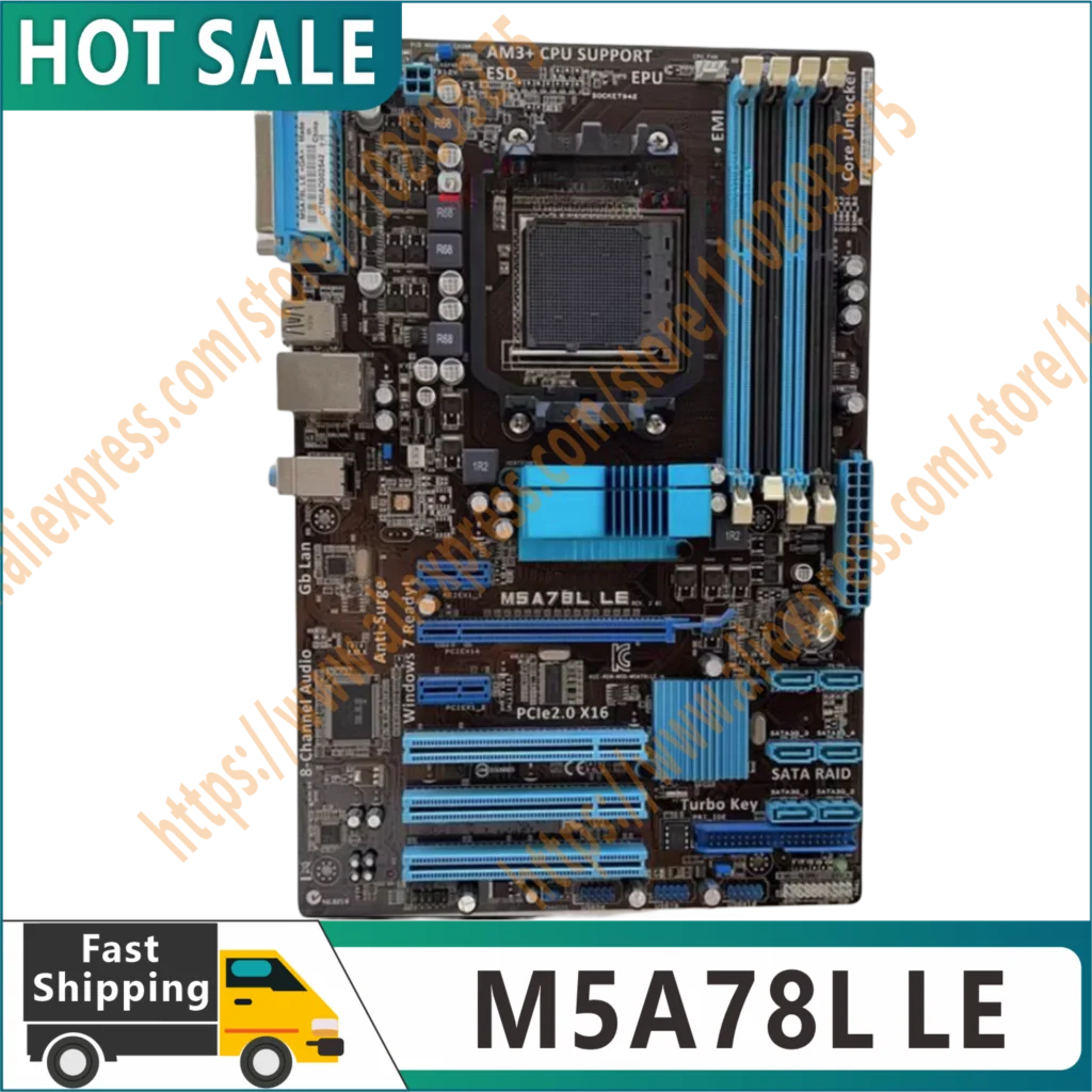 Original M5A78L LE Motherboard Socket AM3/AM3+DDR3 32GB For AMD 760G M5A78L LE Desktop Mainboard Systemboard SATA II PCI-E X16 1