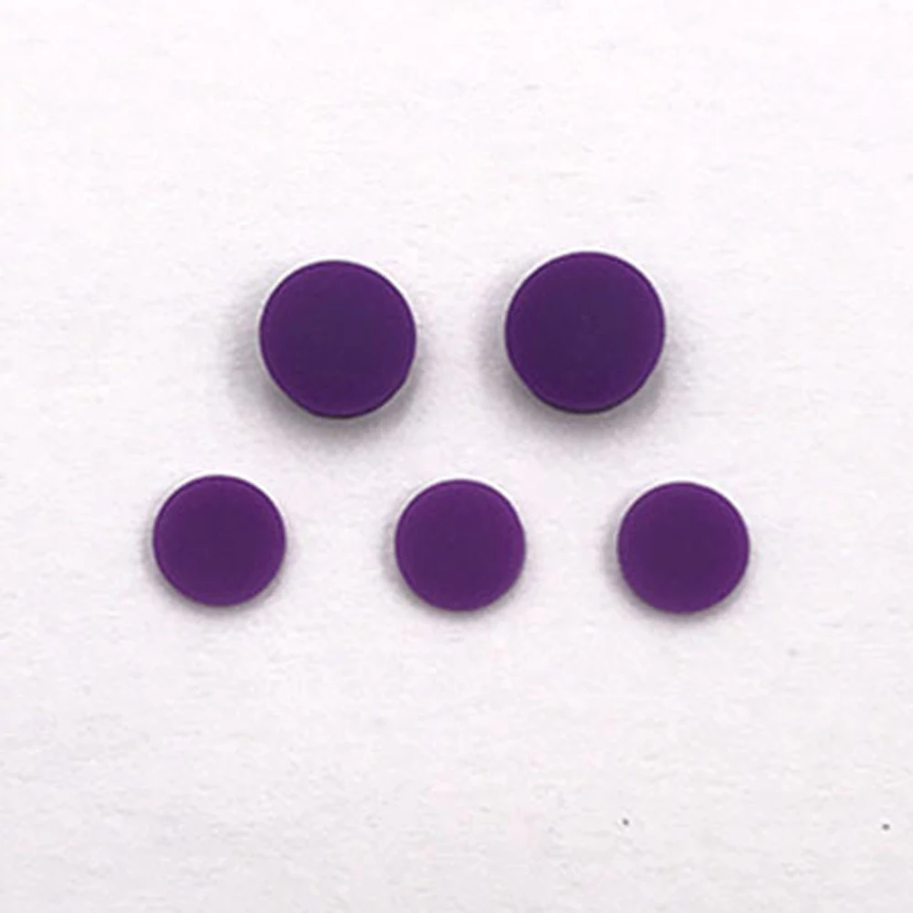 مسامير غطاء غبار ل GBA SP لعبة وحدة التحكم ثقب غطاء أزرار المطاط سدادة مطاطية