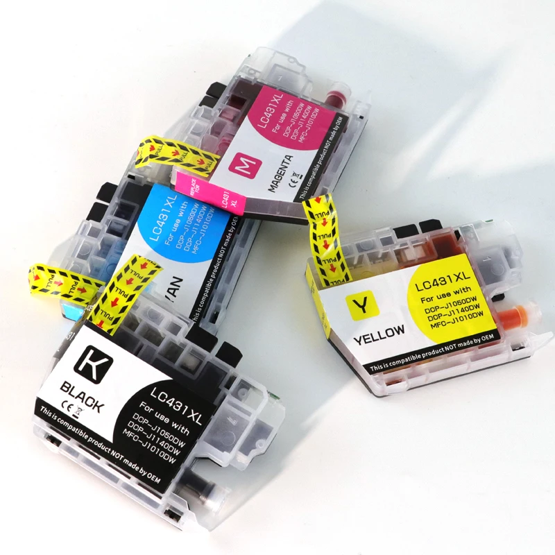 2 set ad alta capacità LC431XL LC431 cartuccia d'inchiostro a getto d'inchiostro compatibile per Brother DCP-J1050DW DCP-J1140DW MFC-J1010DW inchiostro della stampante