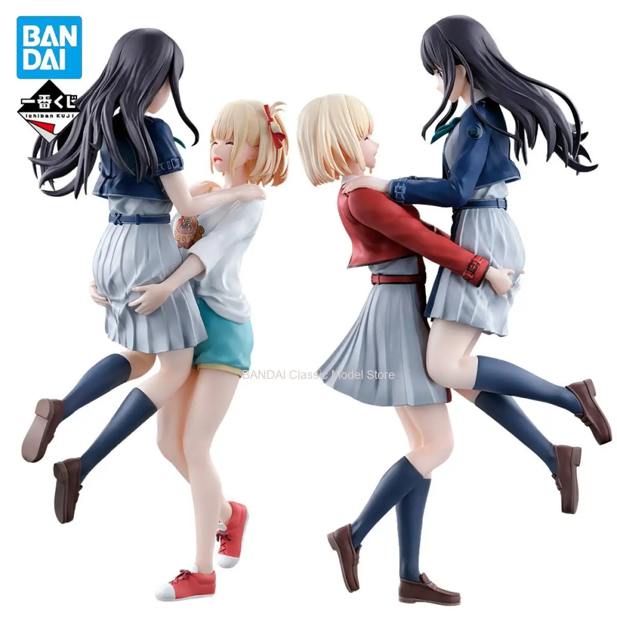 

Original Bandai Ichiban Kuji Lycoris Recoil Nishikigi Chisato & Inoue Takina Anime Figure Collectible Model Doll Birthdays Gift