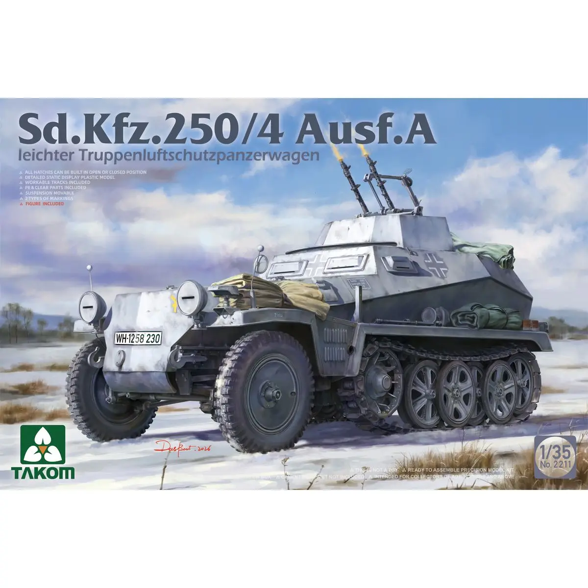

TAKOM 2211 1/35 Sd.Kfz.250/4 Ausf.A - Scale Model Kit