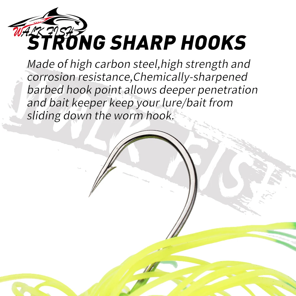 المشي الأسماك 12 جرام 16 جرام سبينر الطعم الصيد إغراء عالية الجودة تهزهز الطعم الاصطناعي باس بايك Buzzbait المتذبذب الصيد البحري المياه العذبة