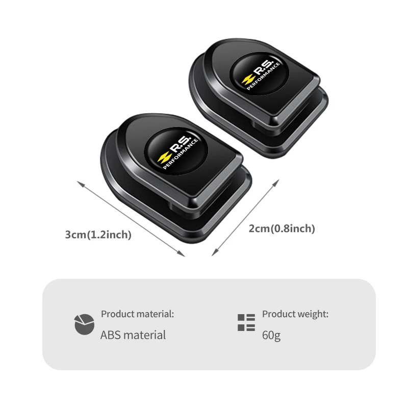 Picture 7: 4pcs Car Paste Hooks USB Storage Hanger Interior Accessories For Renault RS Kadjar Captur Clio Megane 2 3 4 RS Koleos Logan