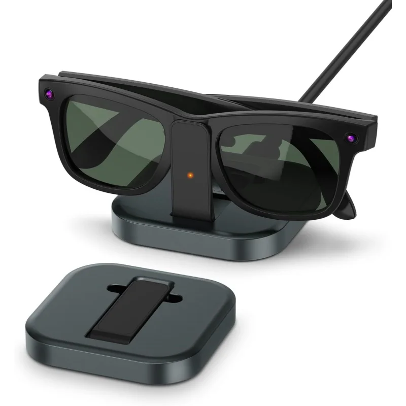 VAWVVA Foldable Charging Holder for Ray-Ban Meta Smart Glasses Portable Desktop Charging Stand