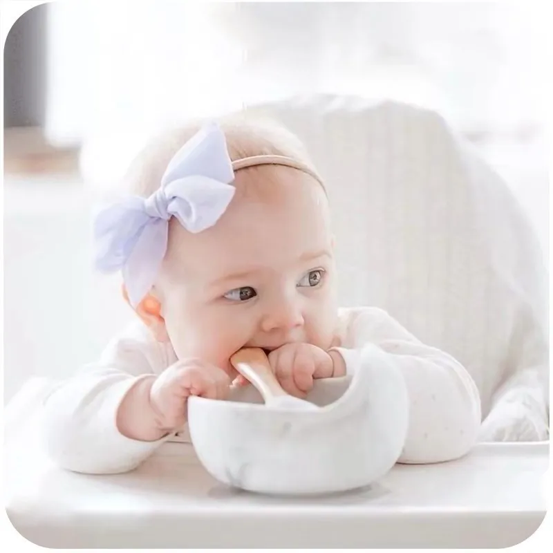 Silicone Baby Feeding Bowl Tableware for Kids Waterproof Suction Bowl BPA Free Children\'s Dishes Kitchenware Baby Stuff