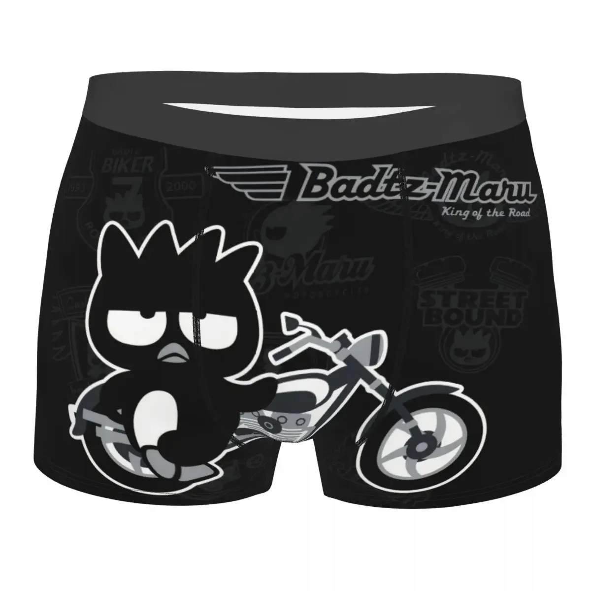 Custom Male Novelty BAD Badtz-Maru Sanrio Cartoon XO Child Underwear Boxer Briefs Breathable Shorts Panties Underpants