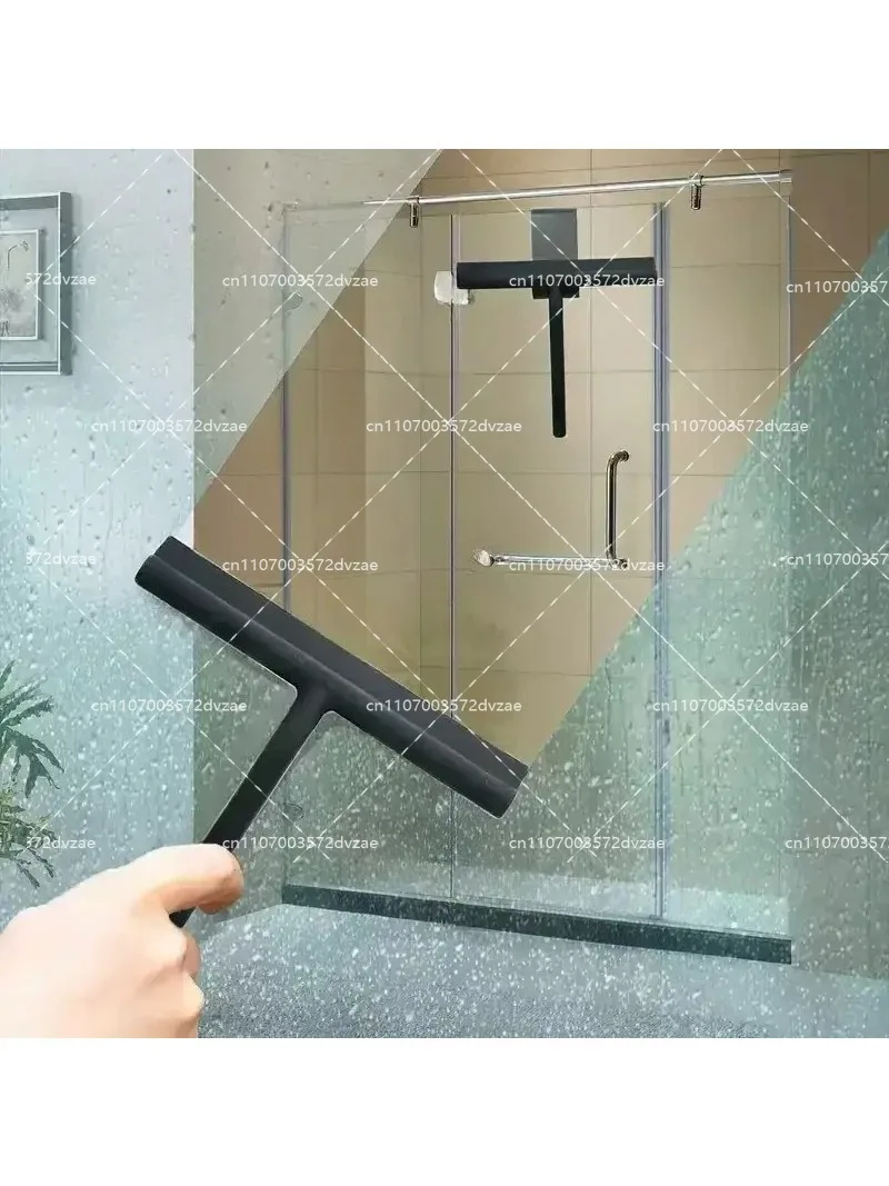 Widely Used Silicone Shower Squeegee Scraper Plastic Cleaning Glass Clean Scraper White Black Washing Wiper Household - view 5