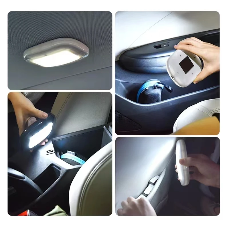 Night LED Lights For Car Bread Light Trunk Led Reading Roof Lamp Car Interior Lights 12v Touch USB Charging Atmosphere Lamps