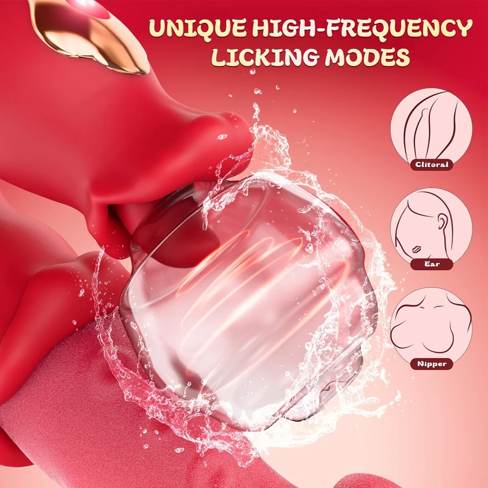 Sex Toys Realistic Heating Tongue Vibrator Women G-Spot Vibrator Clitoral Stimulator Adult Toy Vagina Massager for Female image 8