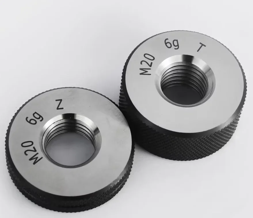 Thread ring gauge,6g Metric Ring thread gauge,2PCS/SET,M11 M12 to M25,Go Nogo gage,GCR15,measure gauge,external thread gauge