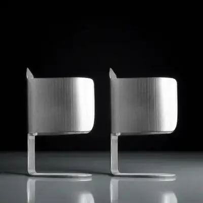

2pcs Electric Toothbrush Stand Stainless Steel Bathroom Accessory Punch Free Wall Mount Silver Storage Rack Toothbrush Shelf