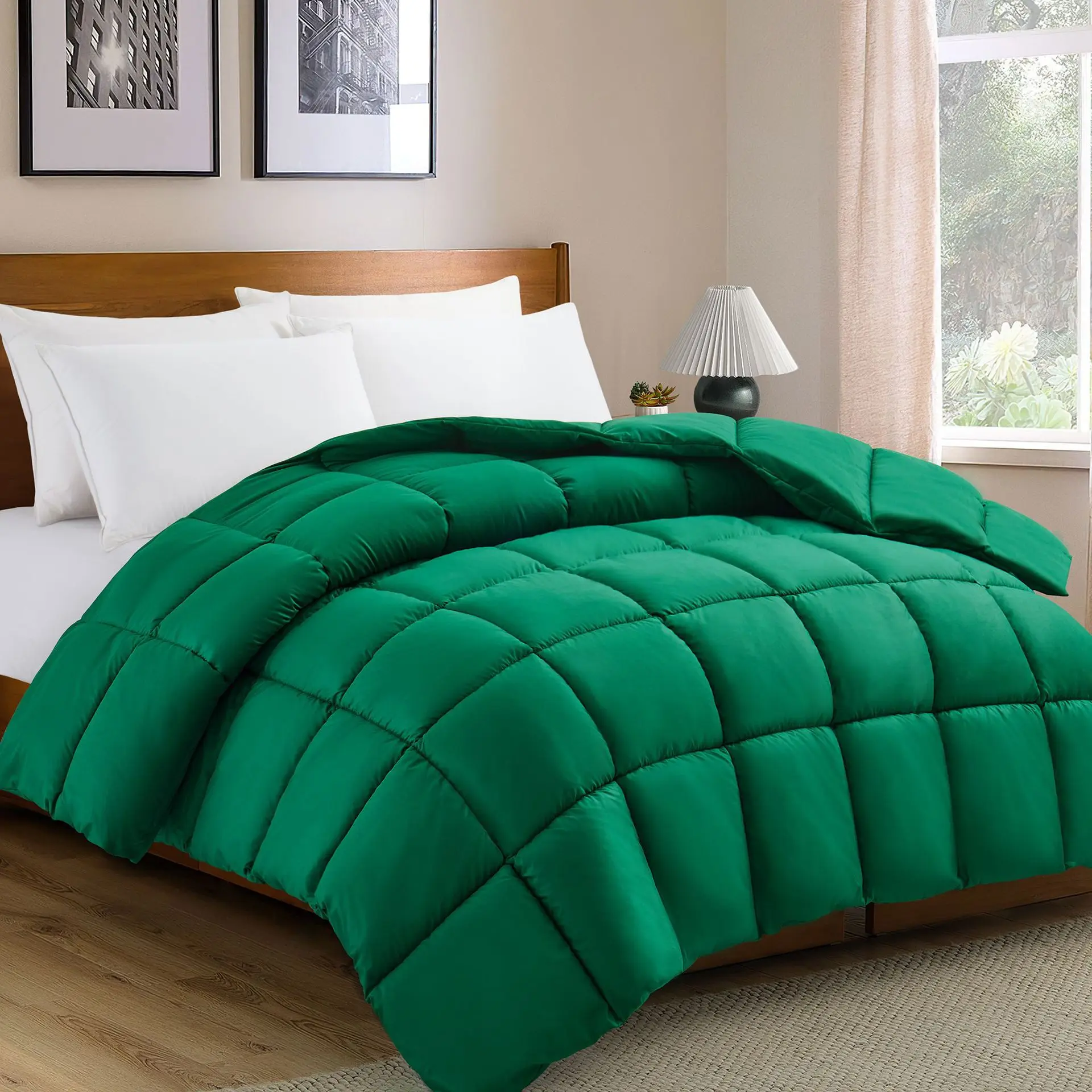 Reversible All-Season Comforter Bedding Set Queen/King Size