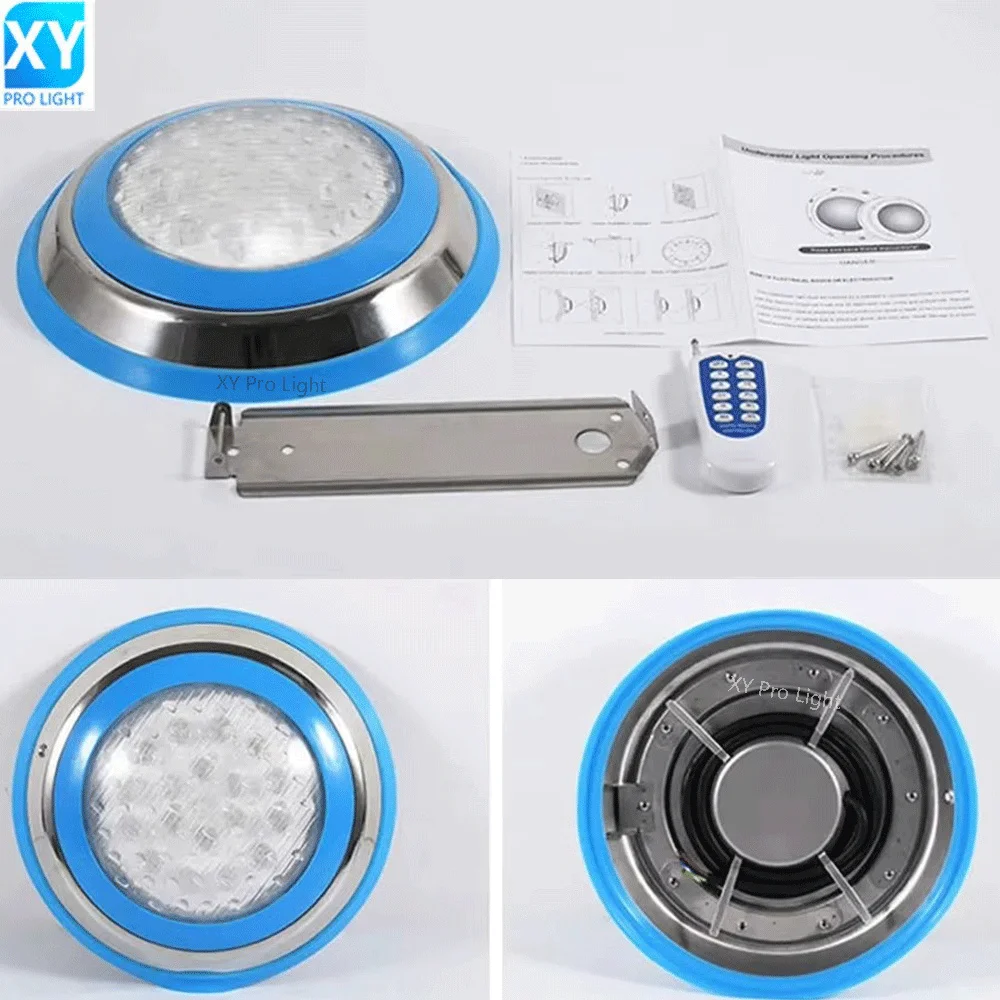 

18W RGB LED Swimming Pool Light IP68 Waterproof AC/DC12V 6W 9W 12W Outdoor RGB UnderWater Light Pond LED Piscina Luz Spotlight