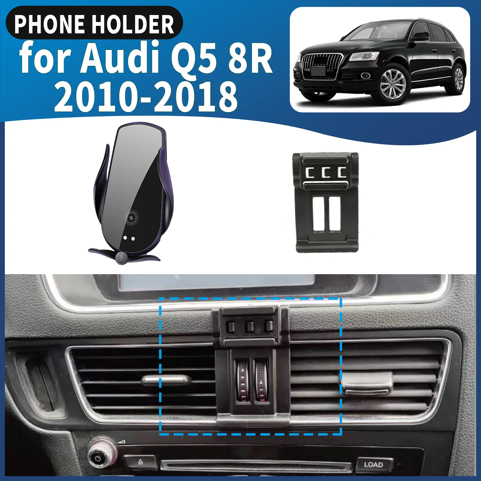 

fit for Audi Q5 8R 2010 2011 2012 2013-2018 Car Phone Holder Mount Vehicle-Specific GPS Navigation Easy Installation accessoires