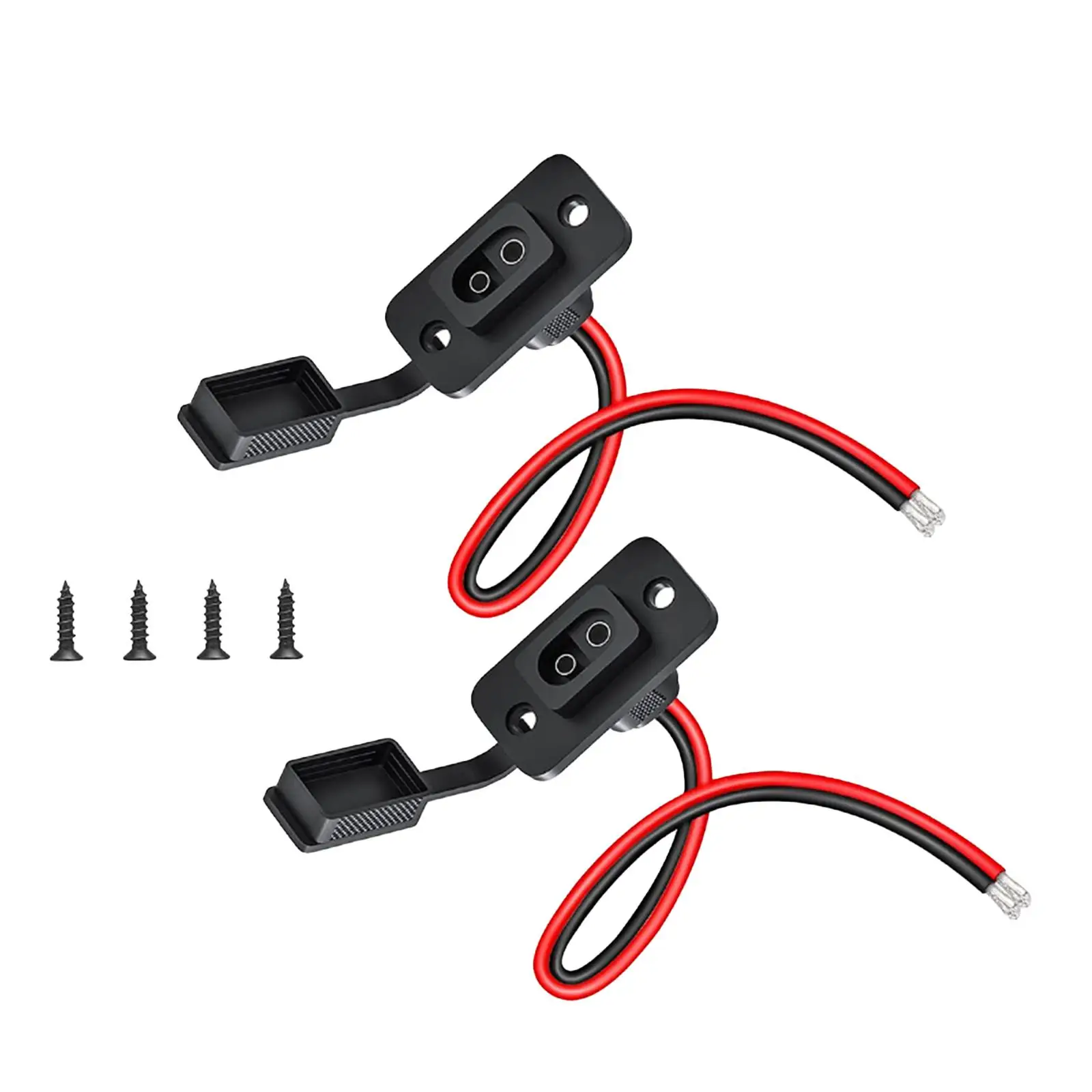 

2x SAE Socket Quick Connector Solar Panel Motorcycle Flush-mountable Tractor SAE Connector Cars Connector Cables Extension Cord