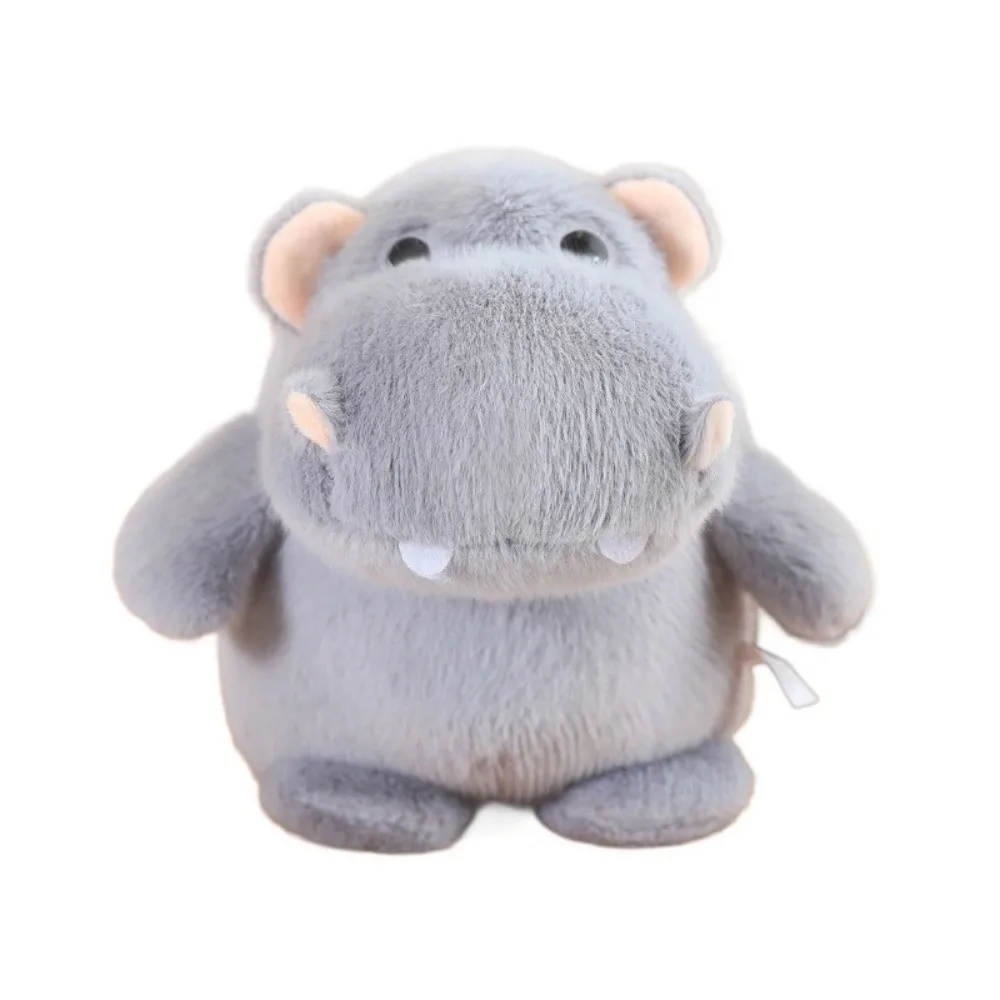 Simpatico ippopotamo morbido 12/22/35 cm abbracciabile grigio peluche ippopotamo soffice decorazione per la casa
