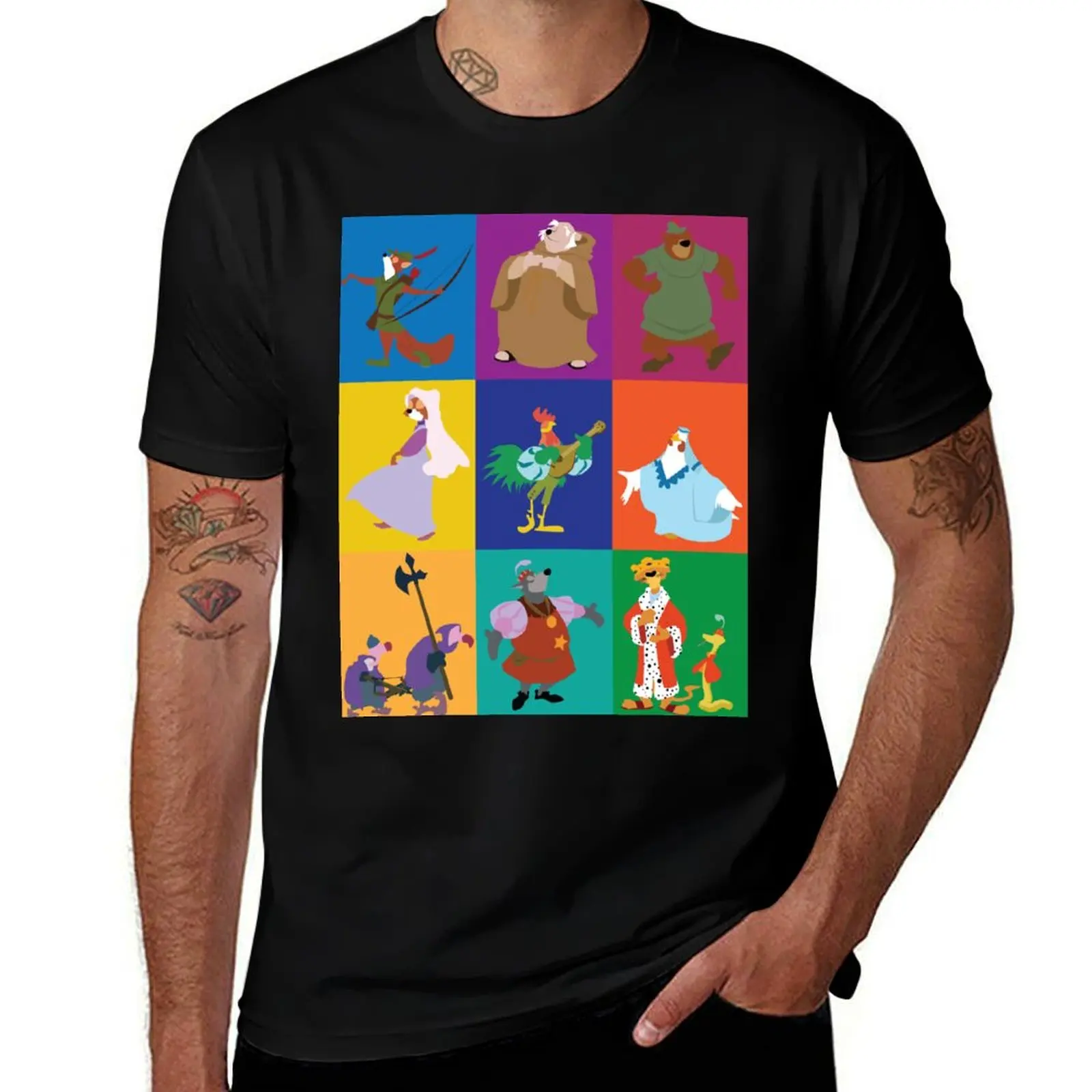 

Robin Hood characters T-Shirt topping summer tops heavyweights mens workout shirts