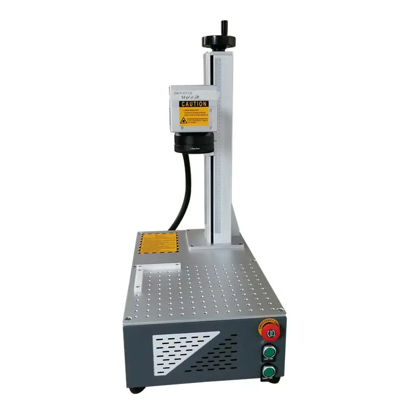 Free Shipping cheap galvo head cnc 50w mini rotary device laser marking machine for metal pipe