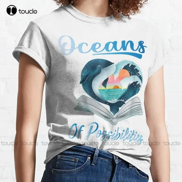 Oceans Of Possibilities Summer Reading 2022 Librarian Classic T-Shirt Men'S T Shirts Fashion Creative Leisure Funny T Shirts Tee