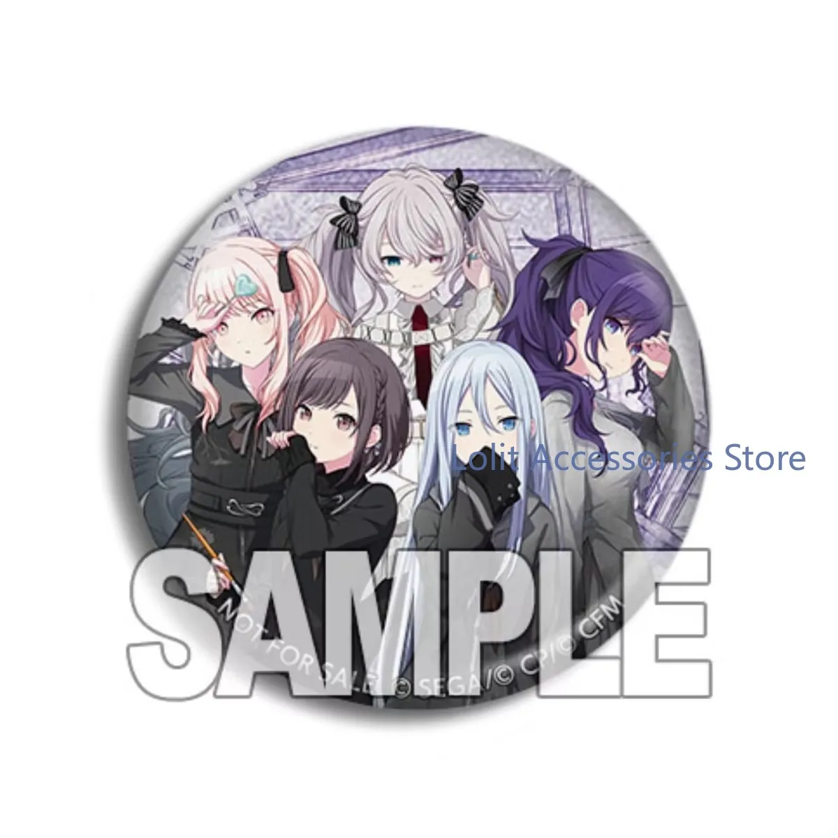 Project Sekai Akiyama Mizuki Yoisaki Kanade Asahina Mafuyu Shinonome Ena Bookbag Brooch Clothes Collar Badge Button Metal Pin