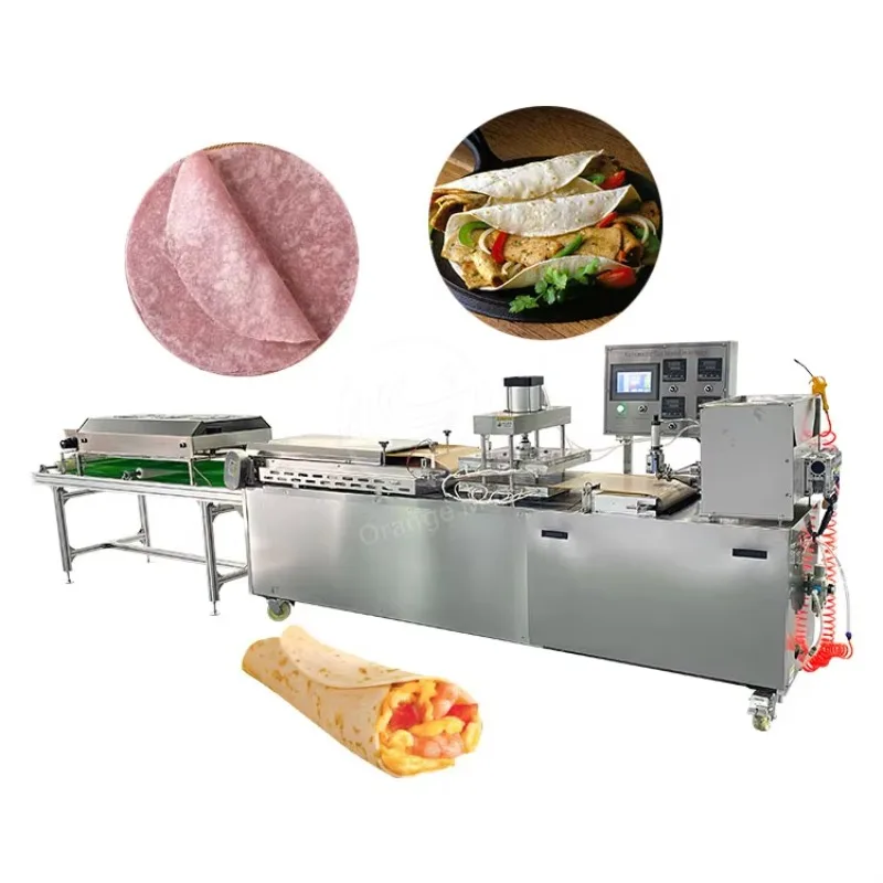 Customized Fully Automatic Chapati Paratha Roti Lavash Flat Bread Pita Taco Shell Tortilla Making Machine Line