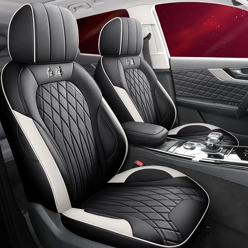 For Hongqi HS5 2024 2025 Leather Car Seat Cover Colour Track Style Protector Salon Full Surround Interior Accessories