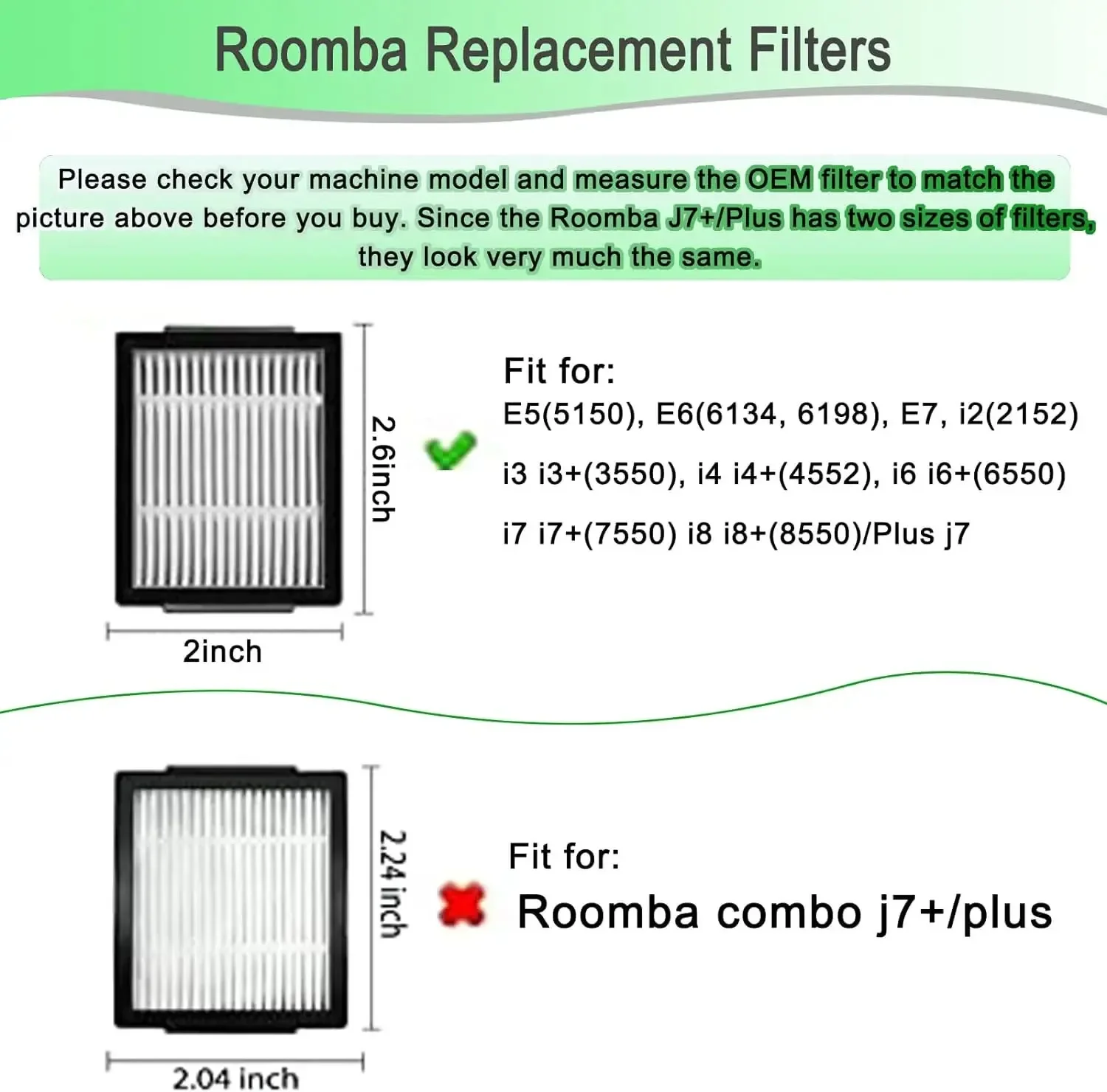 Acessórios de peças de reposição para irobot roomba i3 i3 + i4 i6 i6 + i7 i7 + i8 i8 + j7 j8 /plus e5 e6 e7 i, e & j series aspirador de pó