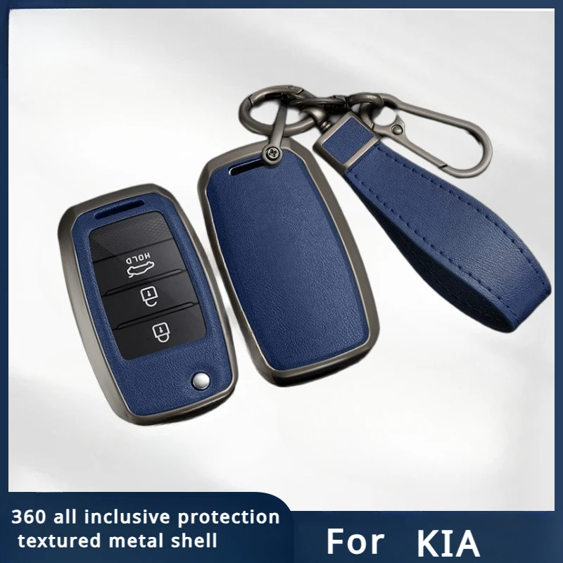 

Zinc alloy car Key Case Cover Shell For KIA Rio 3 K2 Ceed Cerato K3 K5 Sorento Sportage Soul K4 Picanto Optima Forte Stinger