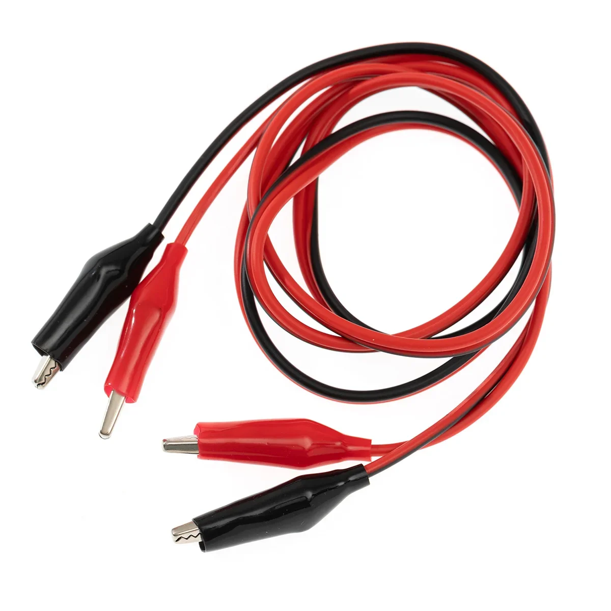 1M Alligator Cilps to Alligator Cilp Test Cable Lead Jumper Wire Male Female Crocodile Clip Probe Power Supply Adapter
