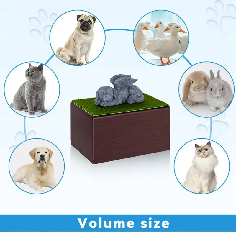 Pet Urn Dog Urn With Angle Dog Statue Pet Memorial Keepsake Ashes Urn Dog Memorials & Funerary For Cats Dogs And Small Animals