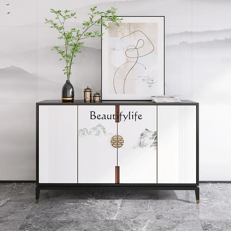 

3New Chinese hand-painted entrance cabinet Modern simple side cabinet