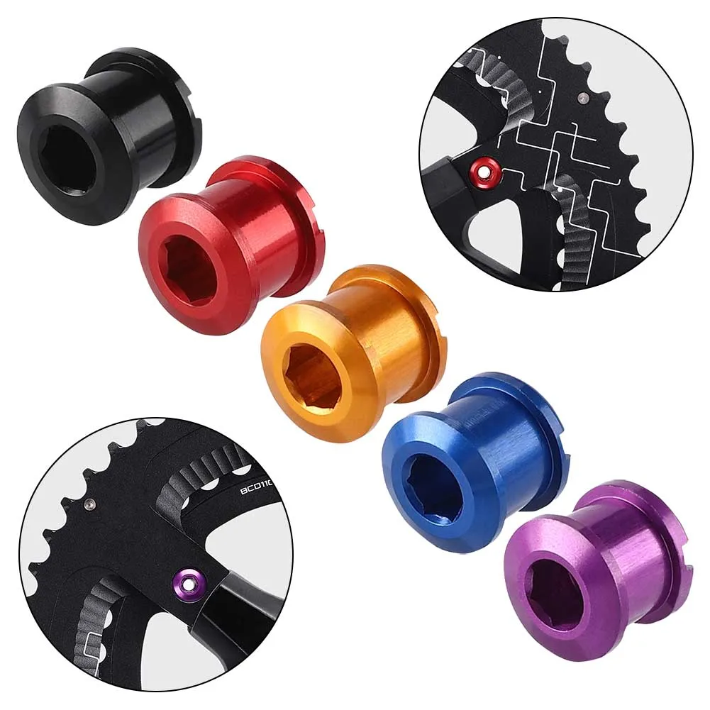 Mountain Bike Crankset Nail High-strength Aluminum Alloy Single/double Disc Nail Bicycle Crankset Bolt Accessories