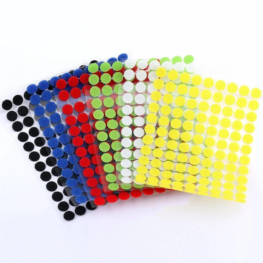 Self Adhesive Fastener Tape Dots Magic Sticker Paste Fixed Buckle Glue Round Hook Loop Kid DIY Toys Sewing Garment Accessory