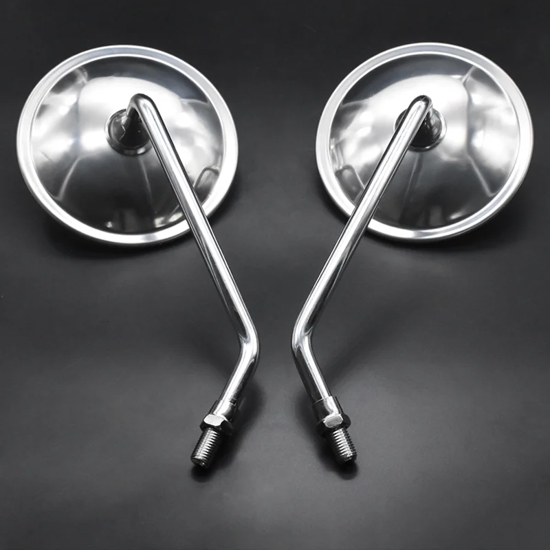 USER-X Motorcycle Universal Retro round metal Rear View Mirrors For Honda MSX cg gn 125 CB650 CB125 ATV Harley Back Side Convex