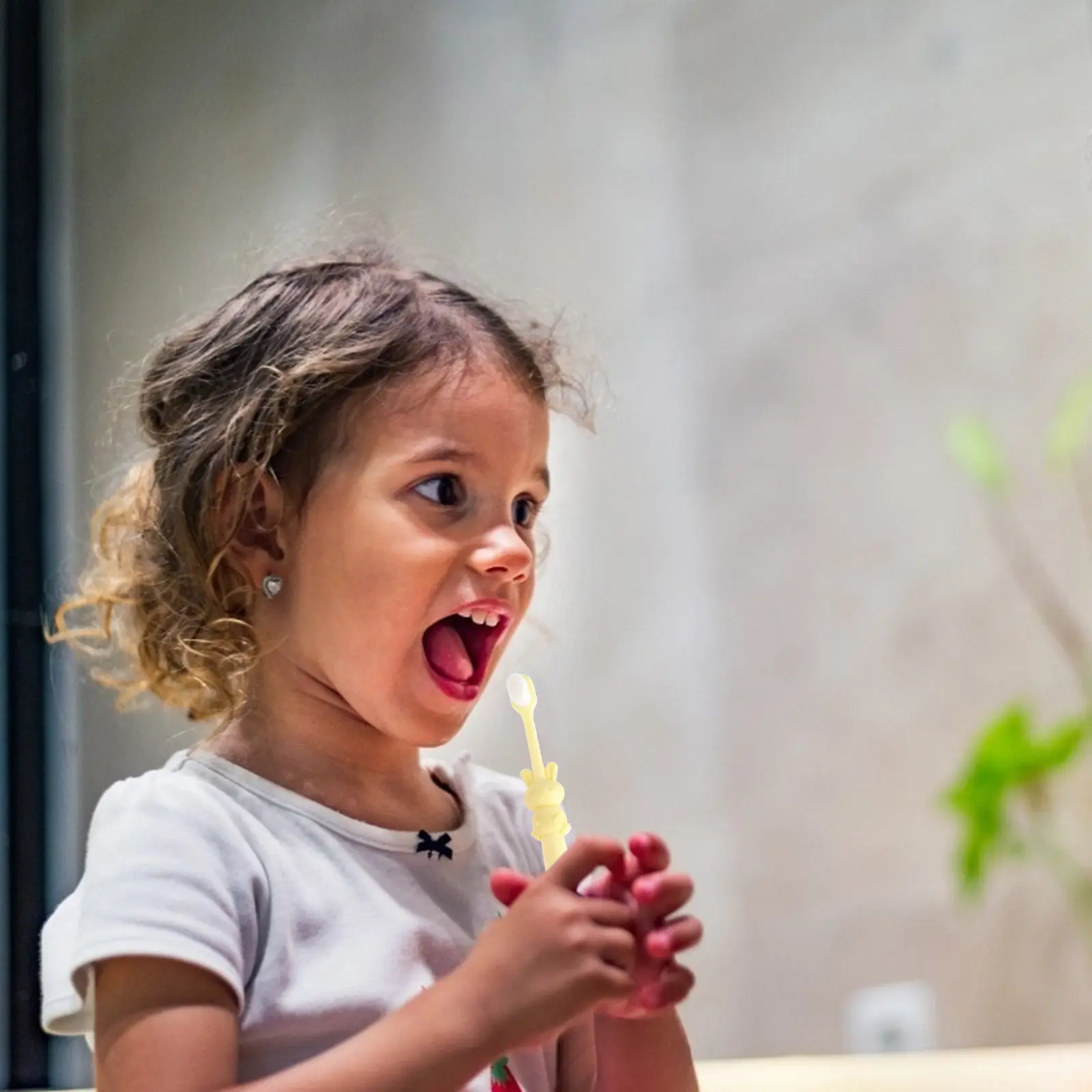 

3Pcs Kids Toothbrush Fine Soft Bristles Cartoon Shape Manual Baby Toothbrush Rabbit Ergonomic Design Comfortable Oral Care Tool