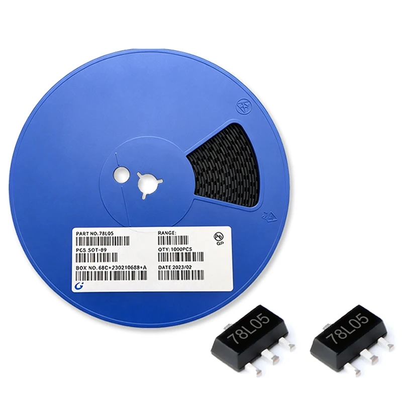1000PCS 78L05 SOT-89 Voltage Regulator IC  L78L05 7805 SMD