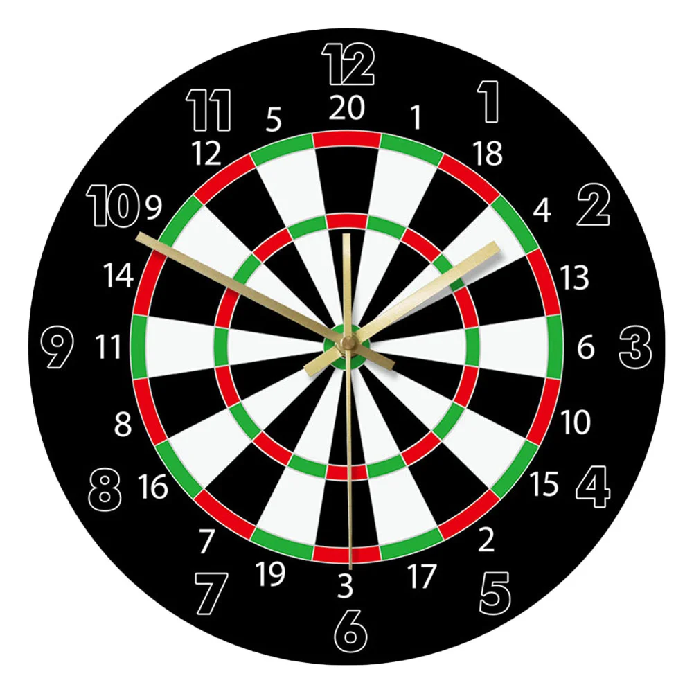 

Darts Wall Clock Home for Living Room Vintage Decor Indoor Stylish Hanging Retro Timer