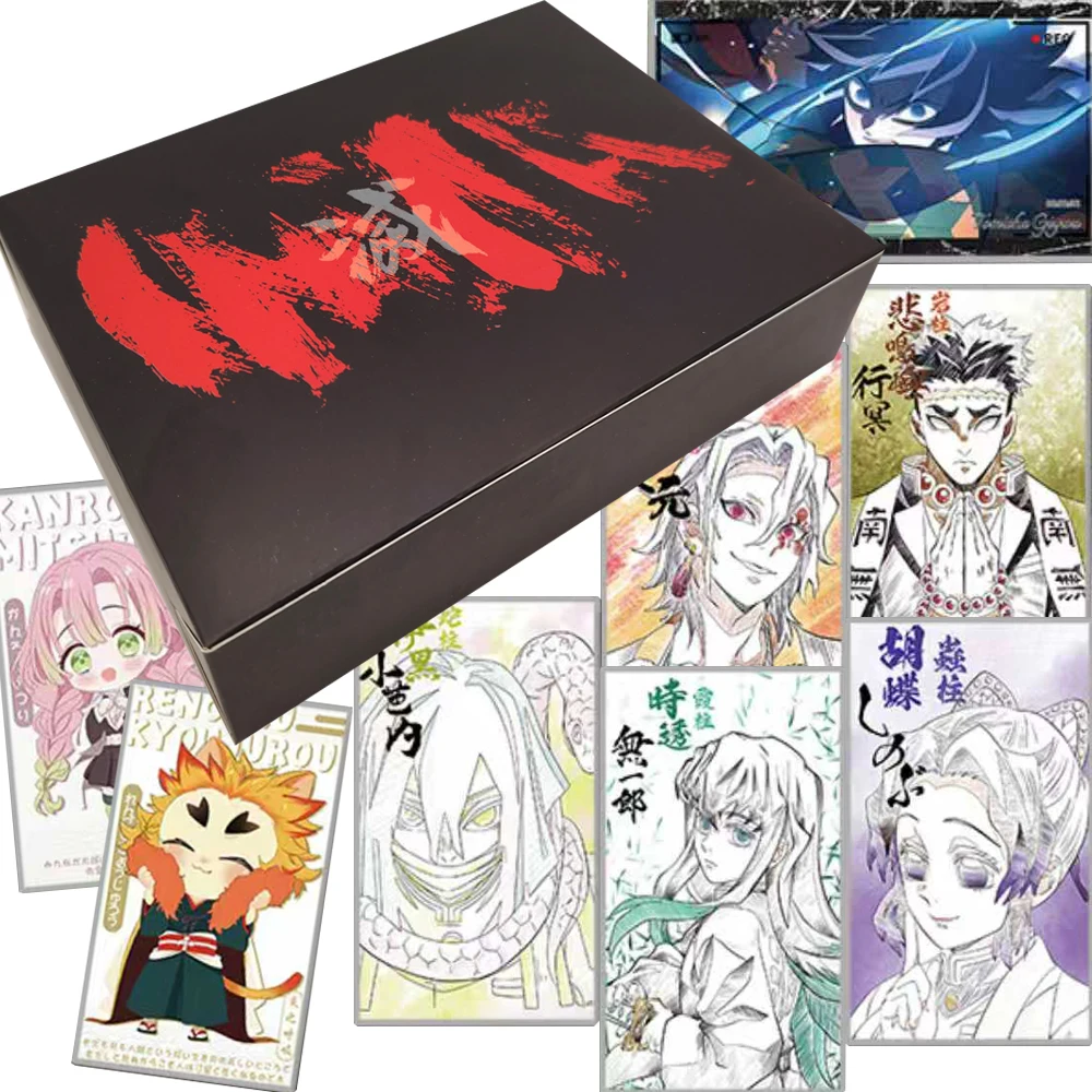 

Anime Demon Slayer Collection Cards Special Character Q-version Cute Personality Character Colored Paper Cards Christmas Gifts