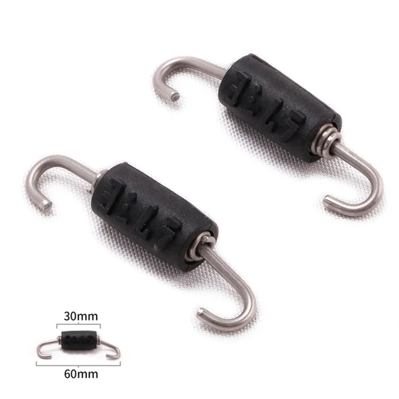 2pcs 86mm 62mm Motorcycle Yoshimura Spring Muffler Modified Exhaust Escape Link Pipe Silencer For Moto Scooter Stainless Stee