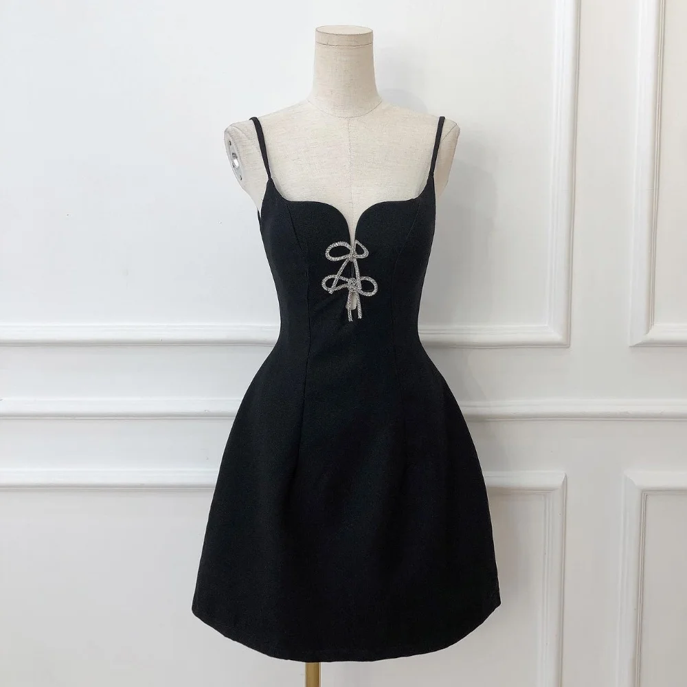 

Customized Classic Jersey Bow Ruched A-line Spaghetti Strap Sweetheart Mini Dresses Prom Dresses Exquisite Modern Style Elegant