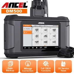 ANCEL DM500 lector de código de reinicio de aceite de corrección de grupo de coche Escáner OBD2 lectura escritura herramientas de diagnóstico de ajuste de instrumentos EEPROM