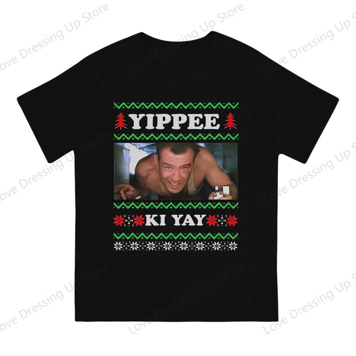 100% Cotton T-shirt  Men's t-shirt Die Hard Yippee Ki Yay Summer Breathable Street Short Sleeve Top S-6XL