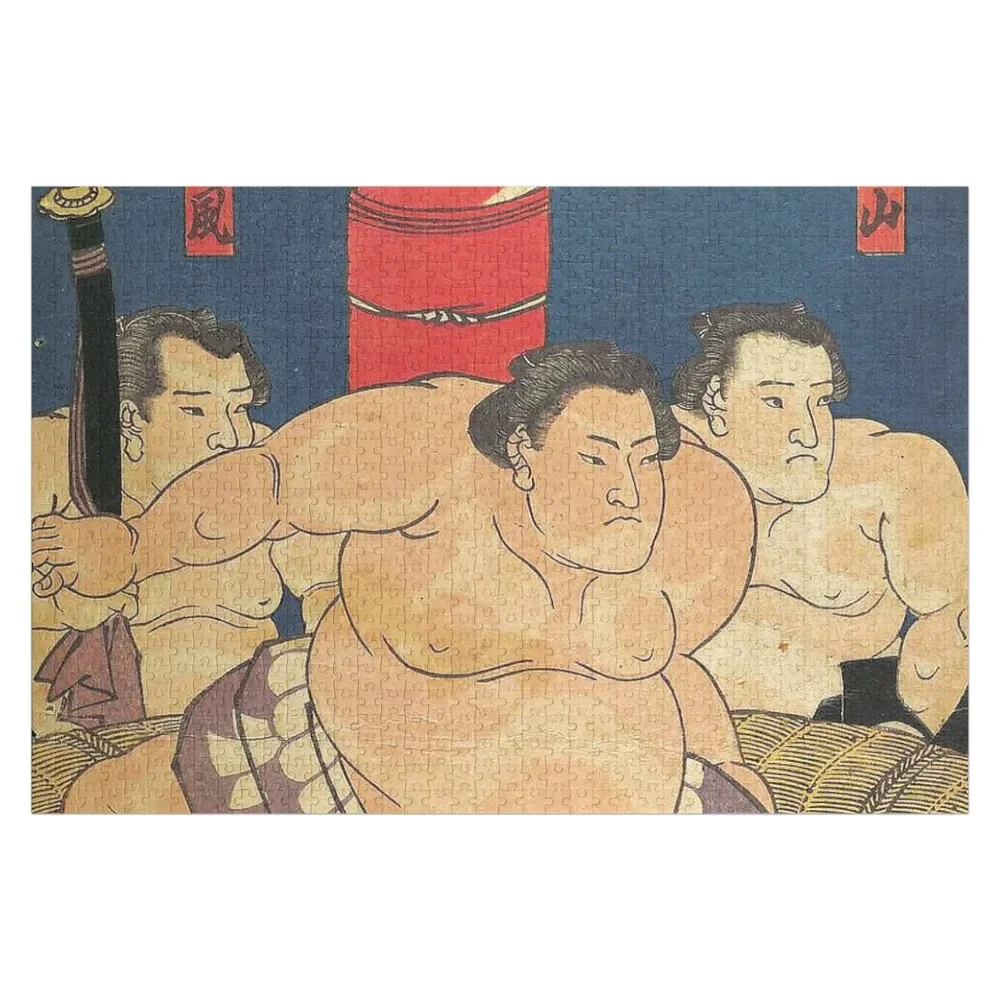

sumo wrestlers Jigsaw Puzzle Custom With Photo Customized Gifts For Kids Puzzle