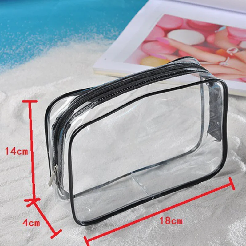 Transparent PVC Bags Travel Organizer Clear Makeup Bag Women Cosmetic Bag Beauty Case Toiletry Tote Make Up Pouch Wash Bags